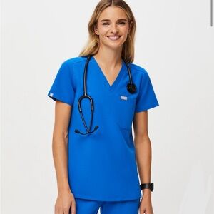 FIGS Catarina One Pocket Scrub Top | Royal Blue